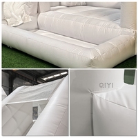 Château gonflable commercial pour enfants, thème Lune Blanche, avec toboggan aquatique, pour la location événementielle