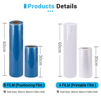 Film DTF UV à transfert à froid direct A3 PET, matériau PVC haute température, transfert thermique, imprimante DTF UV