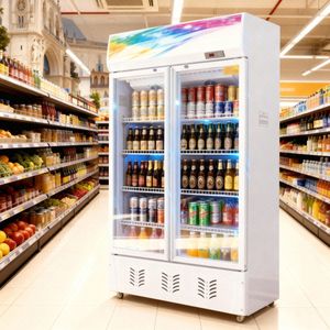 Réfrigérateur à air à une porte, vitrine de boissons, étagères réglables, vin, bière, réfrigérateur à alcool en libre-service - Product Image 3