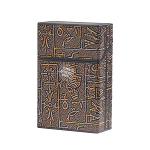 Mode luxe boîtes support étui pour 20 pièces paquet de cigarettes étui en plastique <span class=keywords><strong>Vintage</strong></span> étui à cigarettes paquet pour hommes - Product Image 6