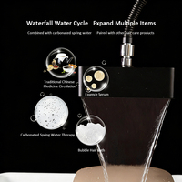 Cascade mobile à circulation d'eau avec tête de sortie d'eau chauffante thermostatique, accessoires de spa pour équipement de salon de coiffure