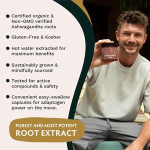 Capsules d'Ashwagandha KSM-66 d'OEM/ODM-extrait organique de poudre de racine, supplément ayurvédique - Product Image 4