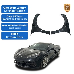 Guardabarros Delanteros de Fibra de Carbono Estilo <span class=keywords><strong>CSS</strong></span> para Chevrolet Corvette C8, Piezas de Repuesto - Product Image 1