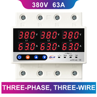 Relais de protection triphasé 3 fils 380V contre la perte de phase, la séquence, les surtensions, les sous-tensions et les surintensités pour moteur de pompe à eau