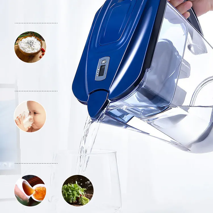 2021 Wholesale Small Alkaline Ionized Regular Water Pitcher Purifier Filtration Jug With Filter