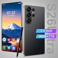 Harga Pabrik Murah S26 Ultra Ponsel Layar HD 7.3" Kamera 108MP Dual SIM Android15 Versi Global Multibahasa