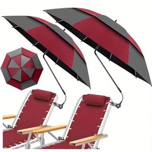 Nuevo Sombrilla Plegable para Exteriores con Varilla de Acero y Tela Resistente a Impactos, Protección Solar para Pesca, Playa y Cochecito - Product Image 3