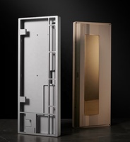 Clavier en aluminium robuste sur mesure, finition anodisée haute brillance, coque usinée CNC de haute précision, mécanique, directement de l'usine