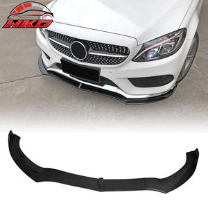 Lèvre de pare-chocs avant pour Benz W205 Classe C 2015-2018, Spoiler DP, imprimé fibre de carbone PP, pièces auto de haute qualité, kit carrosserie - Product Image 1