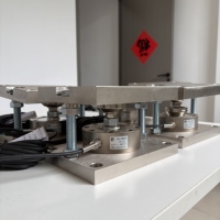 Modul Load Cell Spoke Profil Rendah Sensor Penimbangan Instalasi Sekrup Load Cell Kompresi 3T IP65 Tahan Air Siloreactor