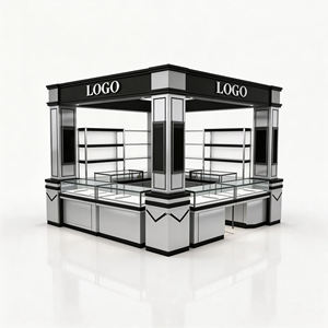 ตู้โชว์เครื่องประดับ LUX Cauxa สำหรับร้านค้า ชั้นวางสินค้า ห้องจัดแสดง งานแสดงสินค้า ตู้โชว์หยก แก้ว ตู้โชว์แบบเกาะกลางสำหรับร้านค้าปลีก - Product Image 4