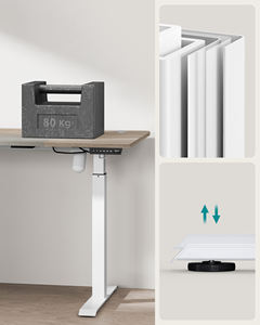 <span class=keywords><strong>VASAGLE</strong></span> ergonomico 140cm <span class=keywords><strong>scrivania</strong></span> moderna ascensore <span class=keywords><strong>scrivania</strong></span> elettrica Greige altezza regolabile Stand up Desk - Product Image 6
