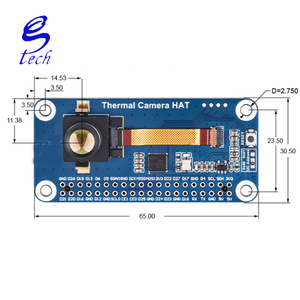 Nhiệt hồng ngoại xa hình ảnh Mô-đun cảm biến Non-Contact Imager nhiệt hồng ngoại cho <span class=keywords><strong>Raspberry</strong></span> <span class=keywords><strong>Pi</strong></span>/<span class=keywords><strong>USB</strong></span> mô-đun điều khiển điện - Product Image 2