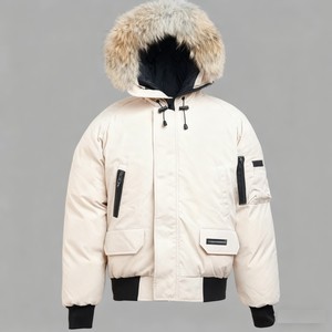 SKL Parka di Lusso Personalizzato di Alta Qualità con Cappuccio in Pelliccia di Lupo, Giacca Invernale Canadese da Uomo con Sacchetto Antipolvere - Product Image 2