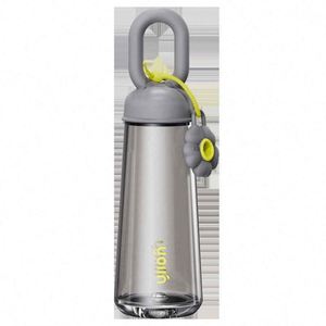 Ujioh Reusable Water Bottle With Built-In Handle Petal Design Bpa Free <b>Plastic</b> Travel <b>Drinkware</b> For Unisex Hiking - Product Image 6