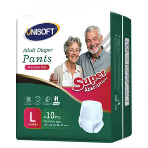 Unisoft Oem pannolini per adulti all'ingrosso imballaggio su misura pannolino di cotone morbido per adulti usa e getta certezze Pull up pannolini per adulti - Product Image 1