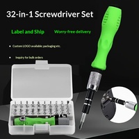 Kit de réparation multifonctionnel 32-en-1 transfrontalier pour ordinateurs et téléphones portables – Outil de démontage 45 #   Acier Plastique