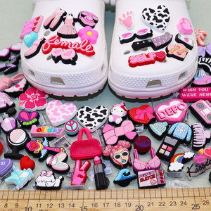 Nouveautés 2024 - Vente en gros de décorations pour chaussures en caoutchouc PVC personnalisées, accessoires, breloques pour chaussures en forme d'animaux de dessin animé - Product Image 1