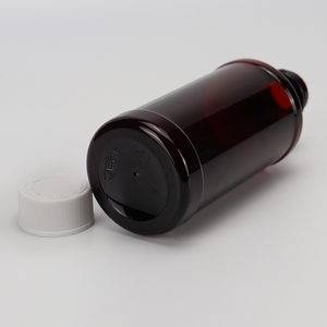 3.3Oz 4Oz 8Oz 16Oz Kosong Amber PET Tough Syrup Wockhardt Quagen Tris Pai Akorn Botol dengan Tutup Tahan Anak