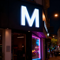Lettres lumineuses en acrylique 3D sans cadre, enseignes commerciales, panneaux d'affichage extérieurs imperméables, lettres de devanture de magasin avec conception gratuite