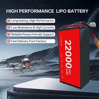 Baterai Isi Ulang Semi-solid State 22000mah 6S 12S 14S 23.7V 47.4V 55.3V High Magnification 10C/20C Discharge Bersertifikasi CE