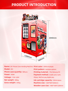 Machine d'impression de coques de téléphone en libre-service pour usage commercial, avec SDK, écran tactile, paiement par carte de crédit <span class=keywords><strong>et</strong></span> monnaie, distributeur automatique personnalisé pour centre commercial - Product Image 2