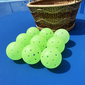 Dẫn ánh sáng-up ngoài trời pickleball quả bóng bền Đêm ánh sáng màu xanh lá cây bóng ngoài trời cạnh tranh pickleball quả Bóng phát sáng trong bóng tối - Product Image 6