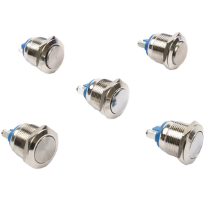 CE ROHS para interruptor de botón pulsador de metal momentáneo Certificado de 12mm El mejor color de China IP65 Electronic 3A Max. Current - Product Image 4