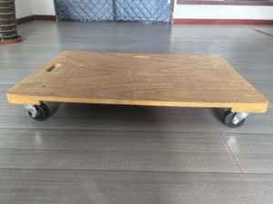 عربة نقل خشبية رباعية العجلات لنقل الأثاث والأدوات - Product Image 5