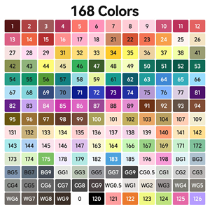 Marcadores de Arte de Doble Punta, 40 Colores, Marcadores de Alcohol para Dibujo, Juego de Rotuladores Permanentes - Product Image 4