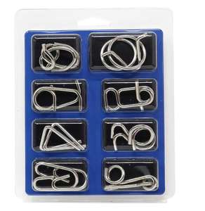 <span class=keywords><strong>IQ</strong></span> giocattoli in acciaio nastro metallico puzzle rompicapo per Adulti Set di 8 - Product Image 5