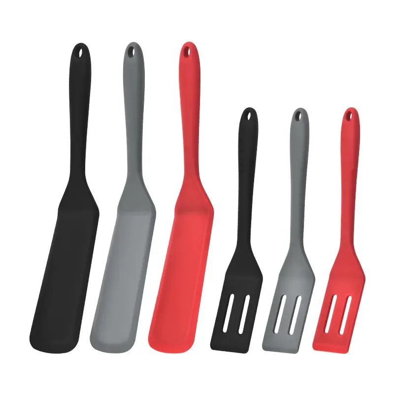 Silicone Spatula Set, Mini Brownie Flexible Egg Turner, Small Frying Pan Cookie Serving Spatula