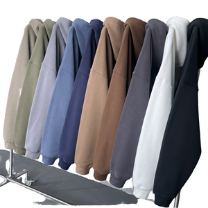 Sweat à capuche unisexe 350 Gsm en coton épais Qualité Streetwear Sweat à capuche uni vierge Broderie 3D Personnalisable Hommes - Product Image 4