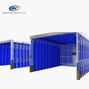 Vente directe du fabricant de cabine de peinture mobile rétractable de haute qualité avec éclairage LED et fonction pliable - Product Image 6