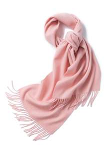 2025 hiver nouveauté usine couleur unie châles cachemire Wrap 100% laine écharpe pour femmes - Product Image 5