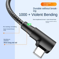 Câble de données USB-C en nylon pour iPhone et Android, chargement rapide et transfert de données, personnalisable en lot pour ordinateur de jeu