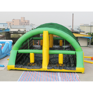 Pista de obstáculos inflable gigante para adultos, 15x8m, con tobogán para eventos de carrera de desafío, fábrica inflable de China - Product Image 2