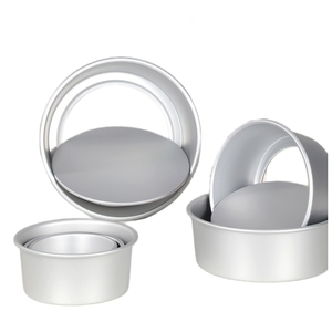4/8/10/12/16 Zoll Runde Kuchenform Chiffon-Kuchen Backform Aluminiumlegierung Pudding-Käsekuchen-Formen-Set mit Abnehmbarem Boden - Product Image 4