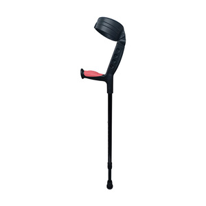 Déambulateur en alliage d'aluminium avec poignées souples en TPR, hauteur réglable, support pour les coudes, pour l'assistance à la mobilité - Product Image 2