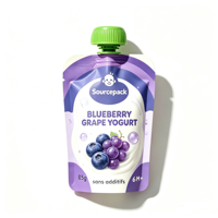 Pochettes imprimées pour bébé avec bouchon, sachets souples de qualité alimentaire pour liquides, smoothies, lait, compléments alimentaires, sans BPA