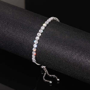 Exclusive Lab Grown Diamond <b>Bracelet</b> for Women Round Brilliant Cut Premium Jewelry Gold <b>White</b> Gold Rose Gold Silver Luxury - Product Image 4