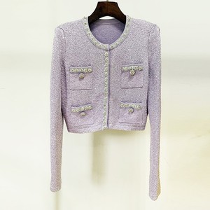 婦人服スパンコールジャケットとプリーツスカートセット2ピースブレザースーツ - Product Image 2