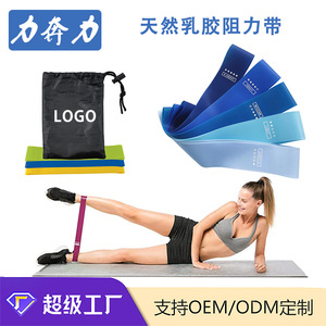 Bande de résistance FitFlex 500mm x 5cm, bande d'exercice élastique durable à résistance moyenne pour le yoga, la remise en forme et le modelage du corps - Product Image 2