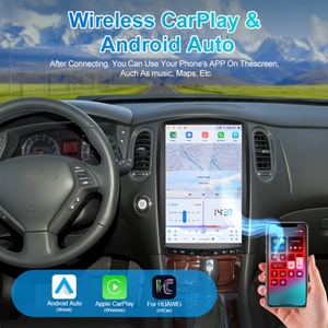 Navihua 14.5" Auto <b>Stereo</b> Tesla Style Android Radio Carplay Multimedia Monitor for Infiniti EX25 E35 EX37 EX30D 2008-2013 QX50 - Product Image 3