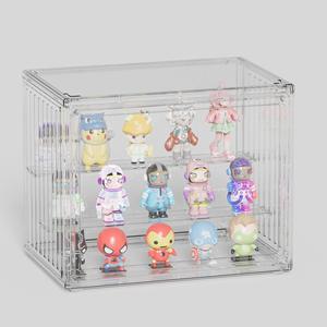 Caja de Almacenamiento para Figuras Pop Mart, Vitrina Transparente Magnética a Prueba de Polvo, Apilable, Negra 8619 - Product Image 4