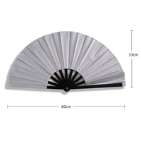 Éventails pliants personnalisés en plastique de 33 cm, art populaire chinois fait main, pour spectacles, danse carrée, Noël, Pâques - Adorables