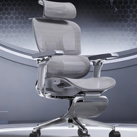 Chaise de bureau ergonomique de qualité supérieure, avec revêtement en tissu de couleur personnalisée, profondeur de siège réglable, cadre en aluminium