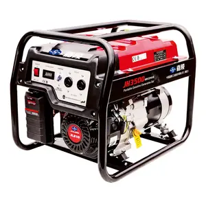 Petrol Consumption Open Type Portable Single Phase 3kw/5kw/7kw Gasoline Generator