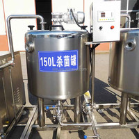 Machine de pasteurisation de lait par lots, pasteurisateur continu, réservoir de refroidissement du lait, ligne de production de yaourt
