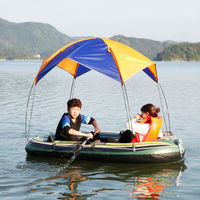 Bateaux pneumatiques en caoutchouc pour 2/3/4 personnes, surf, dérive, plongée, pêche, utilisation estivale, eaux océaniques, pare-soleil dédiés